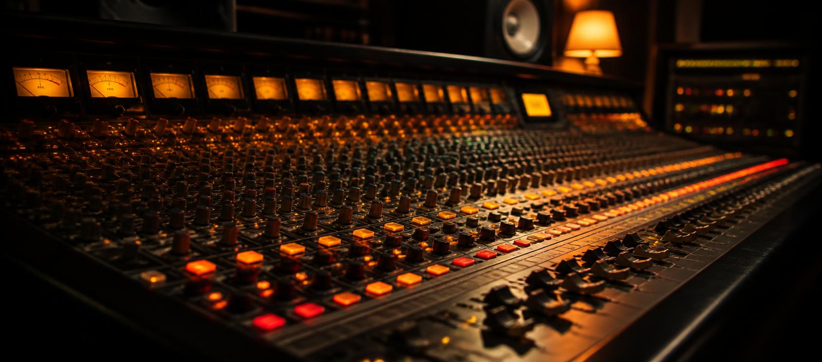 Studio mixing console